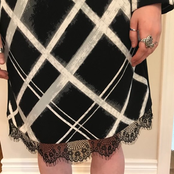 Women's 60's style knee-length shift dress - Picture 2 of 8